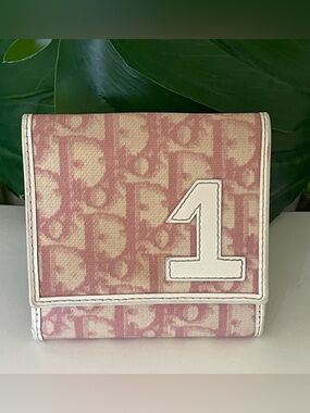 Christian Dior Pink Trotter Canvas Bifold Wallet – Vintage Y2K
